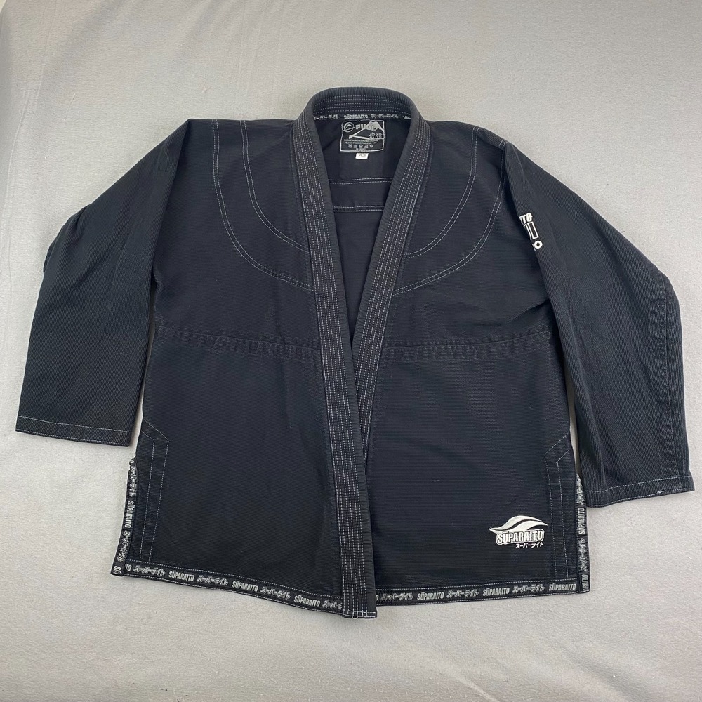 Fuji Suparaito Jiu Jitsu Gi Kimono Black Adult Size A3H Martial Arts Uniform